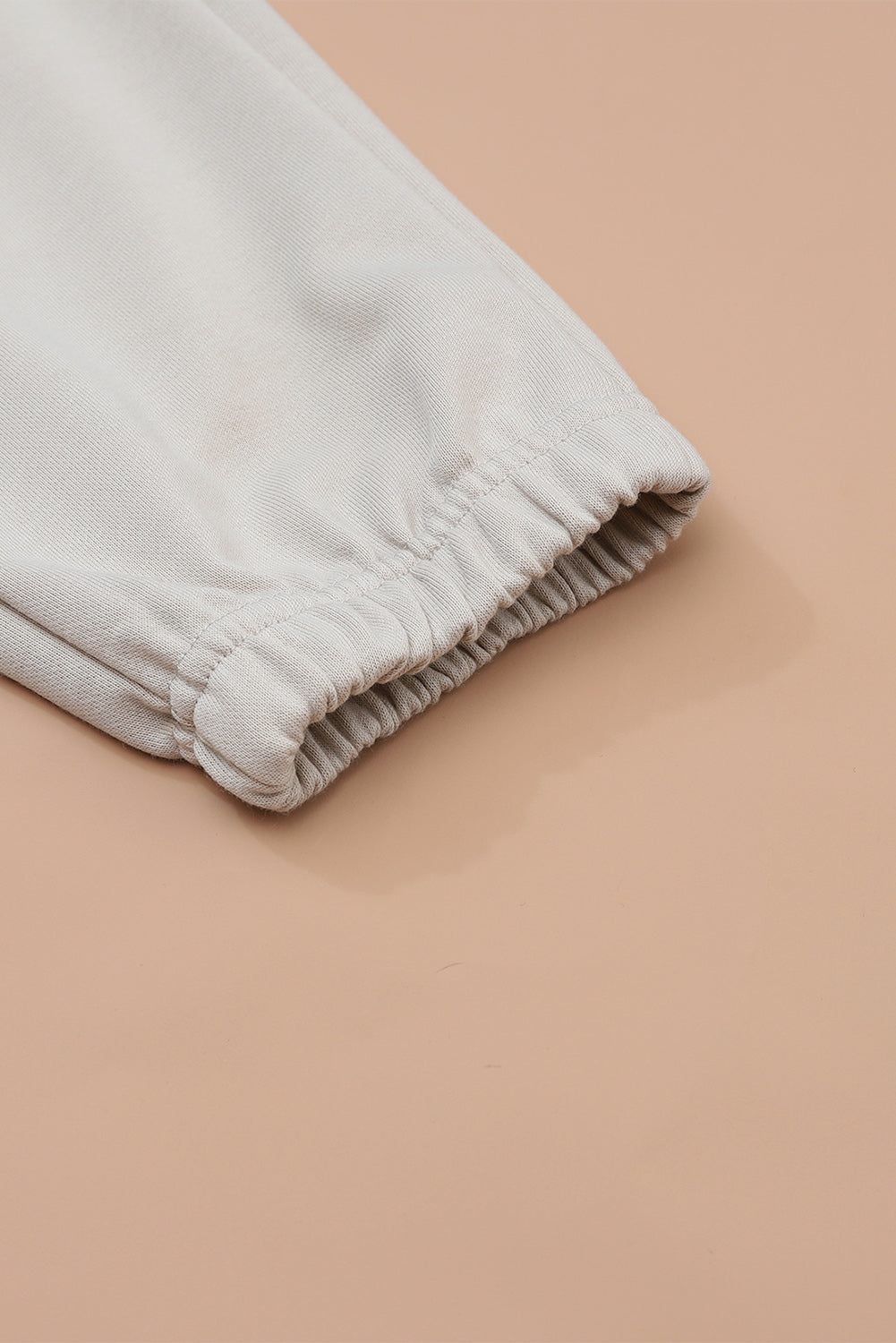 Gray Long Sleeve Top and Drawstring Pants Lounge Outfit