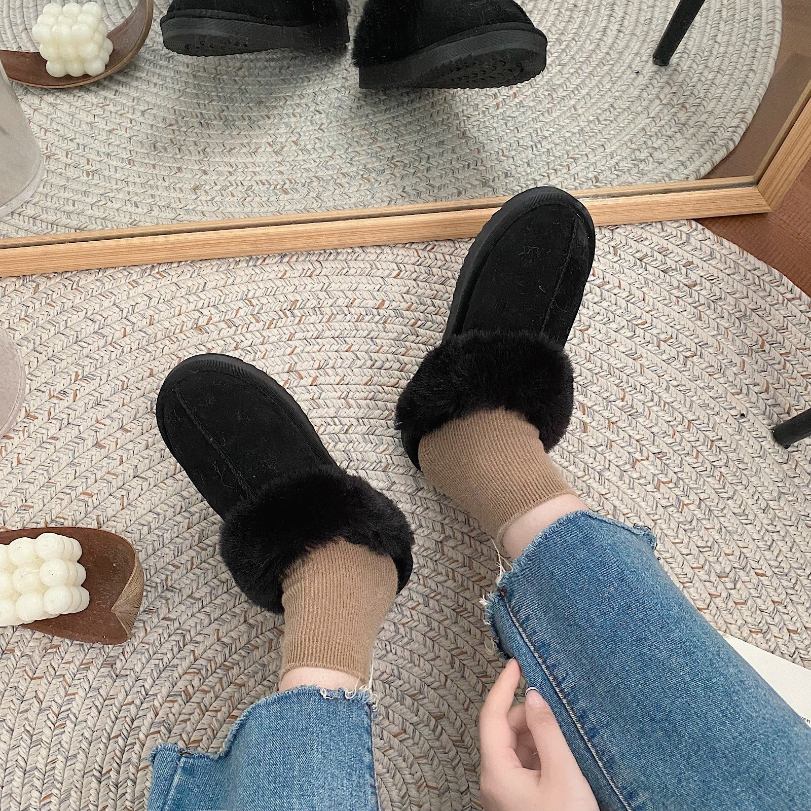 Winter Warm Thick Cotton Slippers