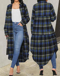 Shacket Longline Plaid