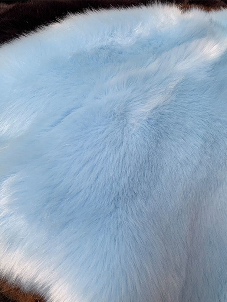 Winter Hooded Luxury Fur Vest