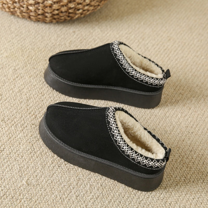 Winter Warm Platform Waterproof Slippers