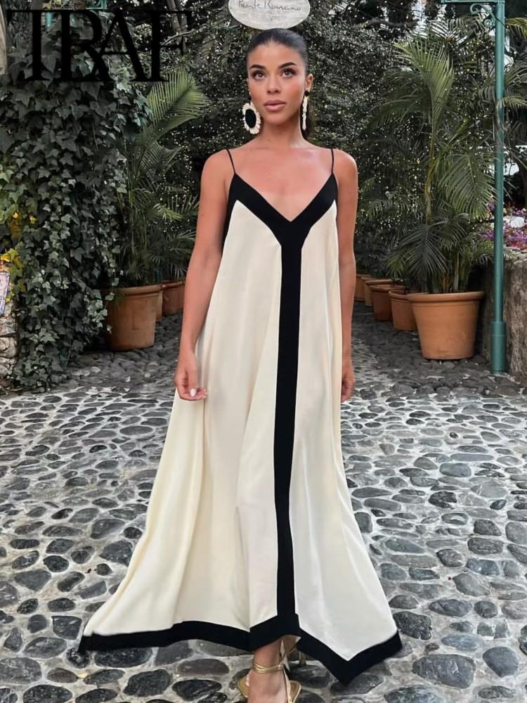 V-neck Slip Casual Sleeveless Backless Dress