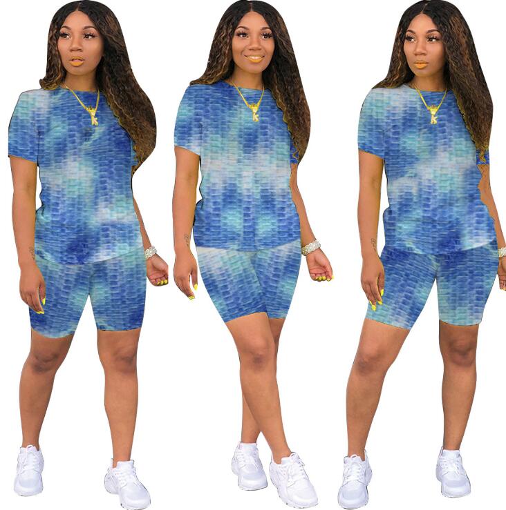 Seamless Yoga / Gym Set Print Clothing Fitness Leggings Shirts Sport Suit