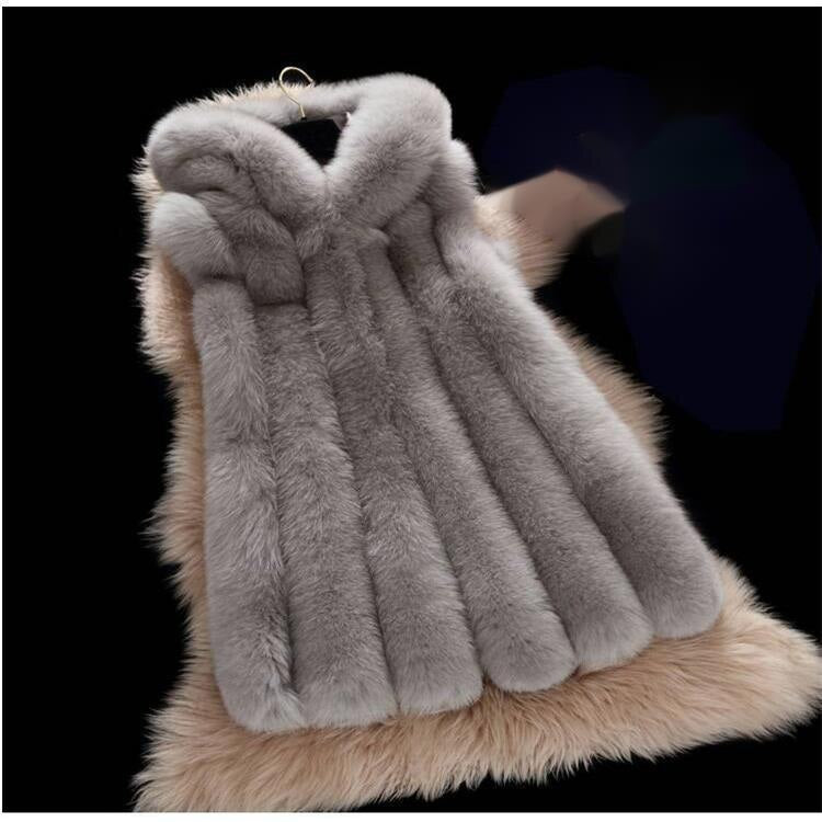 Winter Hooded Luxury Fur Vest