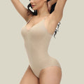 Women V Neck Spaghetti Strap One Piece Body Shaper
