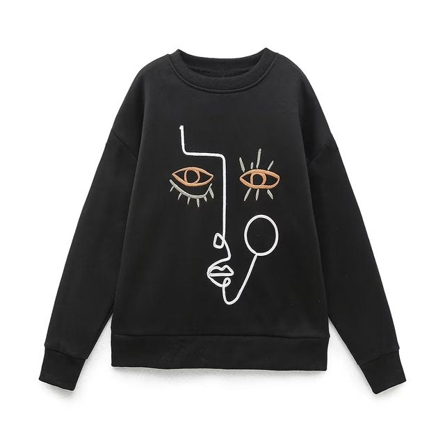 Women Fashion Printing Sweatshirts