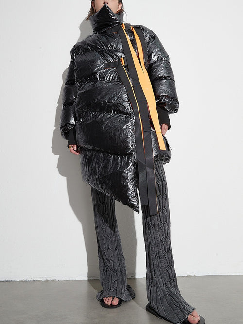 Bright Ribbon Cotton Padded Winter Coat