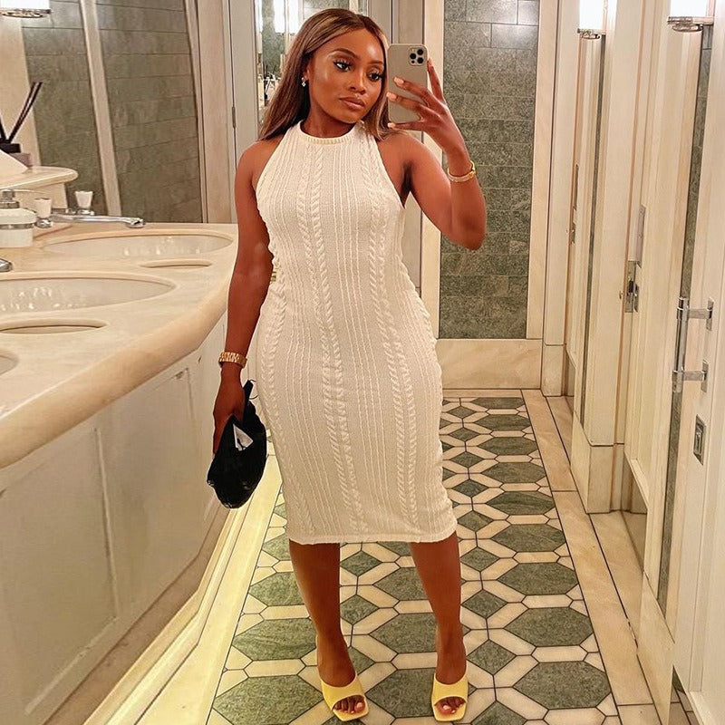 Brooke Sleeveless Knitting Dress