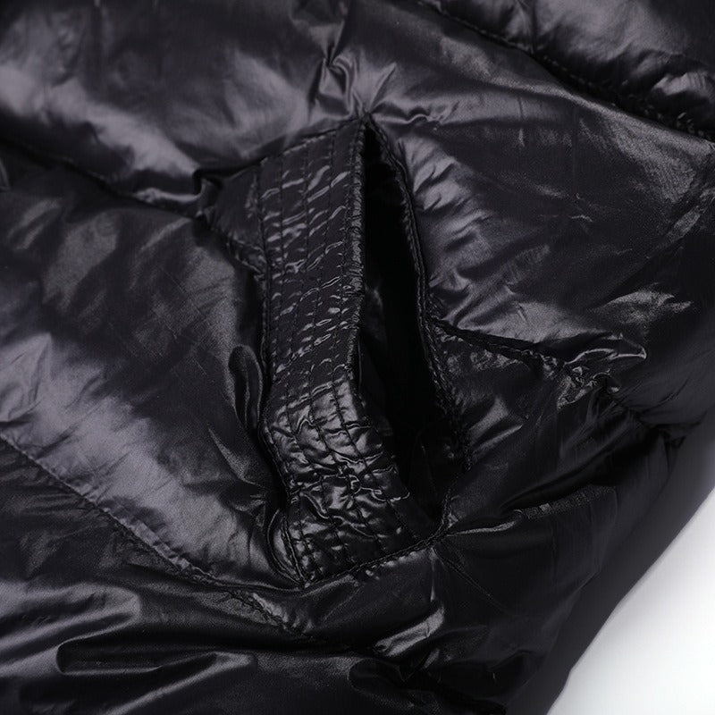 Knitted Letter Patchwork Stitched Lace Up Winter Outwear Jacket