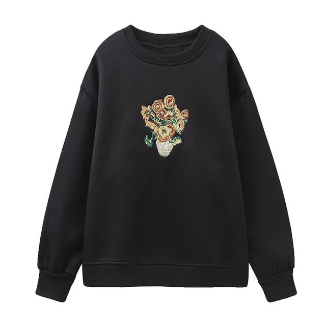 Women Fashion Printing Sweatshirts