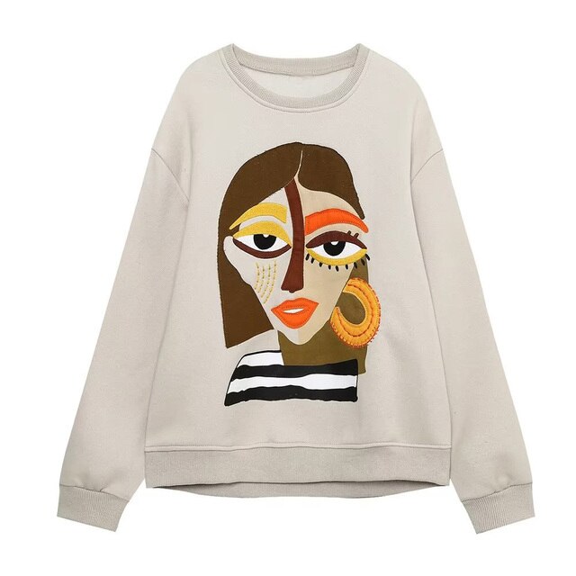 Women Fashion Printing Sweatshirts
