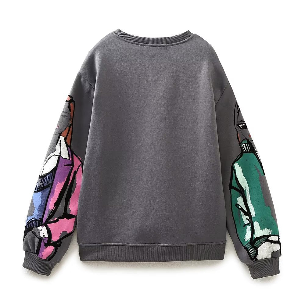 Women Fashion Printing Sweatshirts