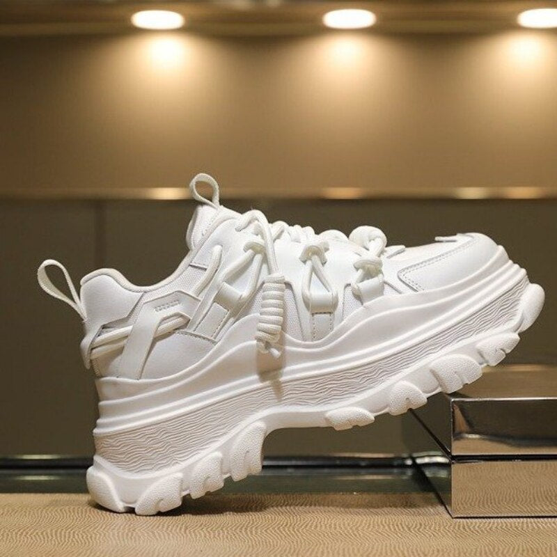 Lace Up Muffin Thick Sole