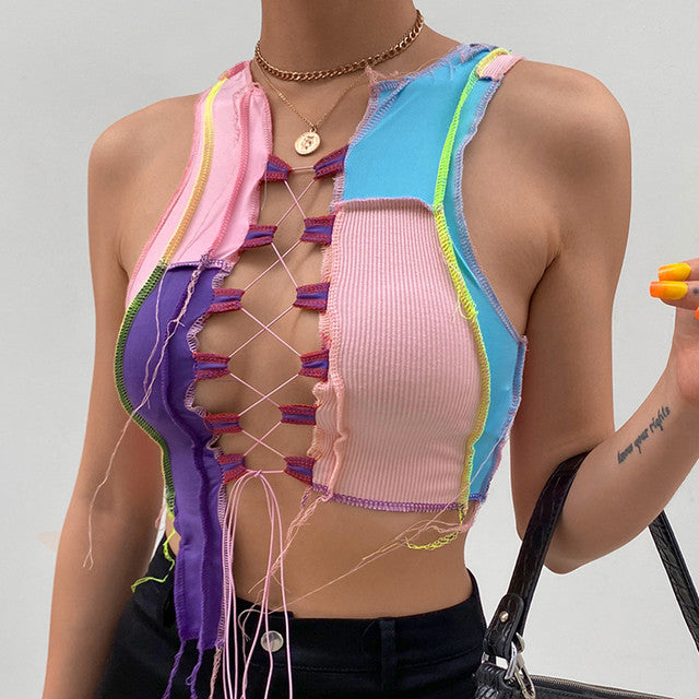 Multi-Color Crop Tank Top