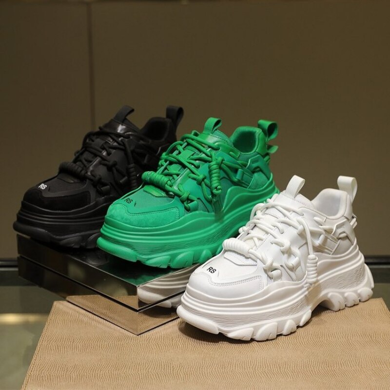 Lace Up Muffin Thick Sole