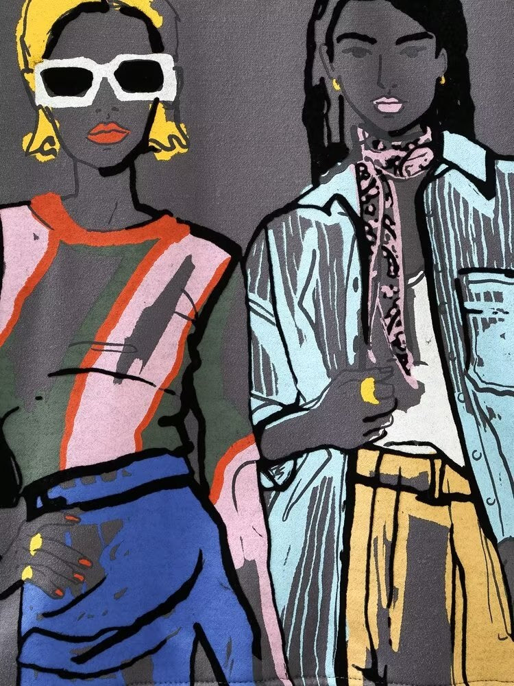 Women Fashion Printing Sweatshirts